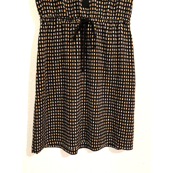 Black and Brown Checkered Dress - Covington Petites - SP - Picture 3 of 9